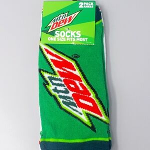 Mountain Dew Novelty Socks (2-Pair)